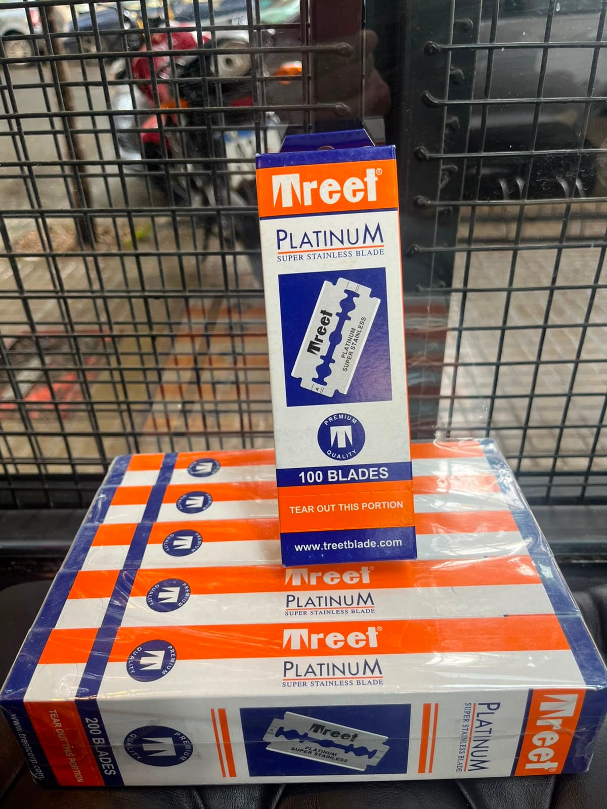 Hojas de Afeitar Treet Platinum Super Stainless (Caja x 100 Filos)