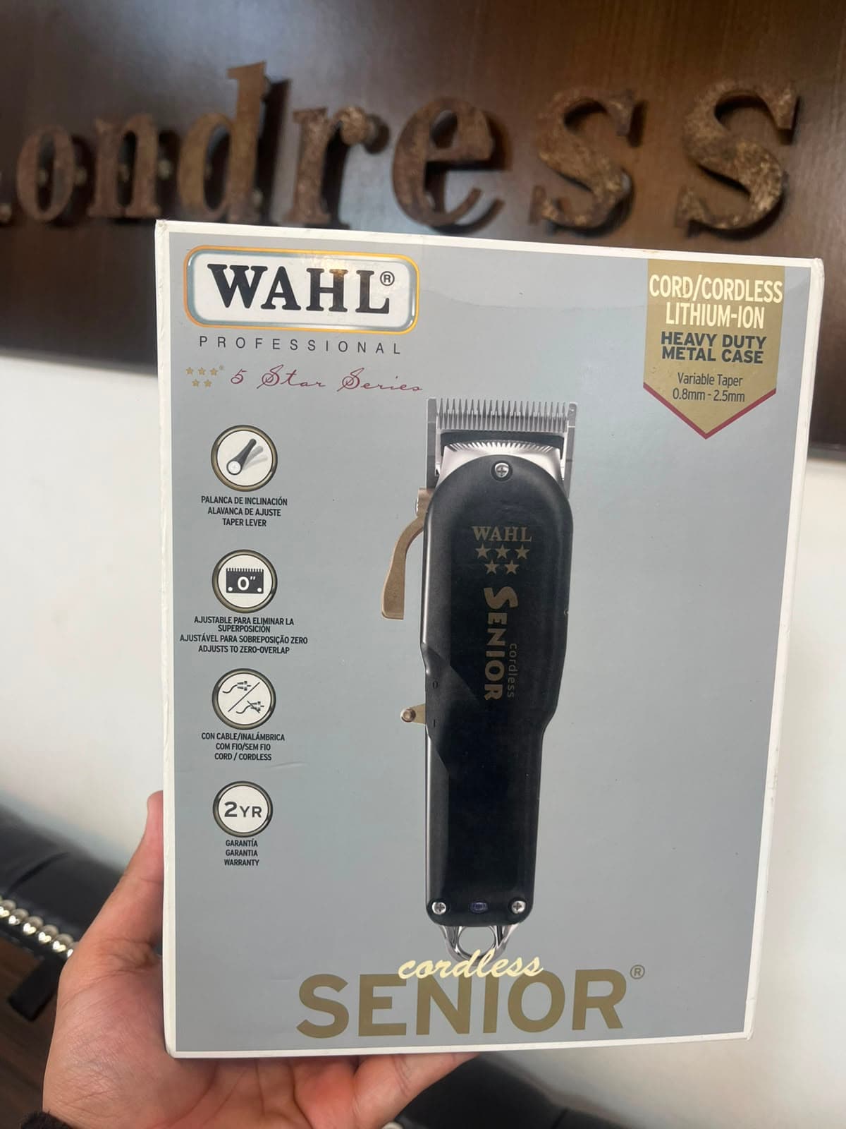 Máquina Wahl Professional 5-Star Cordless Senior Metal Case - vista 2
